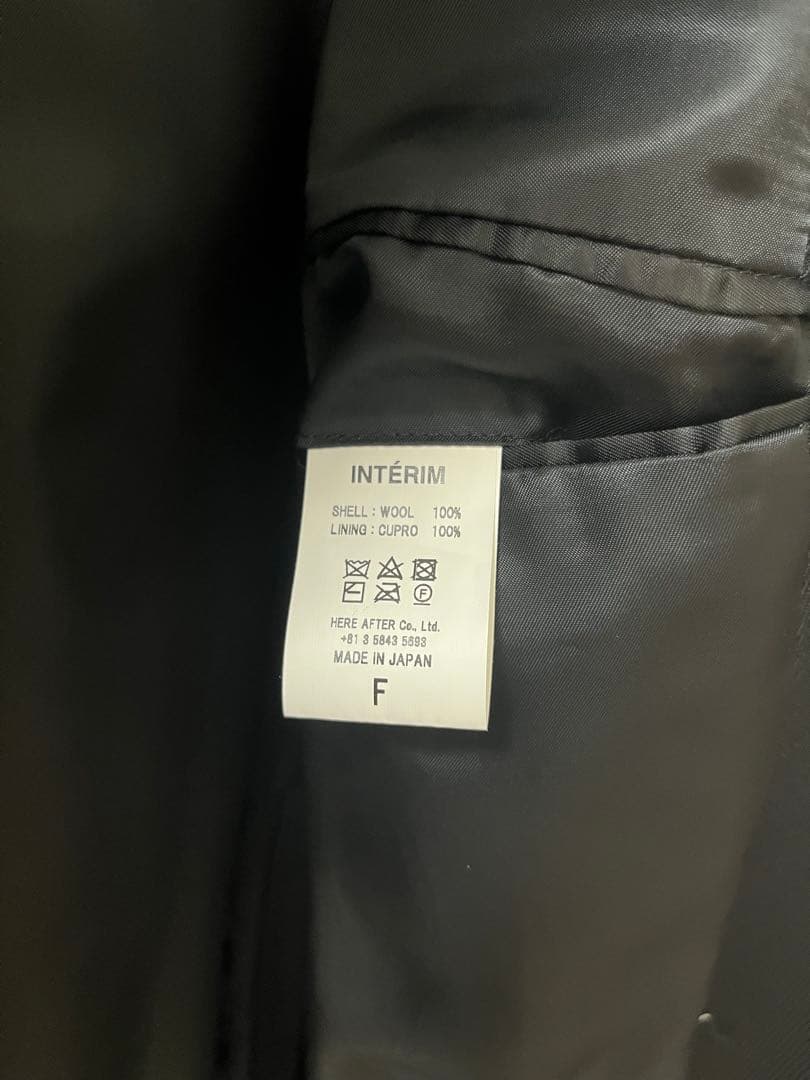 新品FLUID WOOL TRICOTINE SINGLE RAGLANCOAT