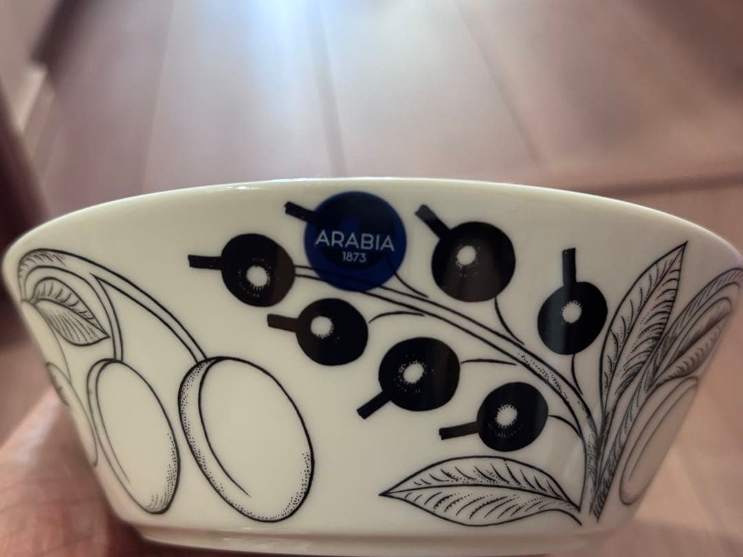 （新品未使用）ARABIA ブラックパラティッシ ボウル 17cm 2枚