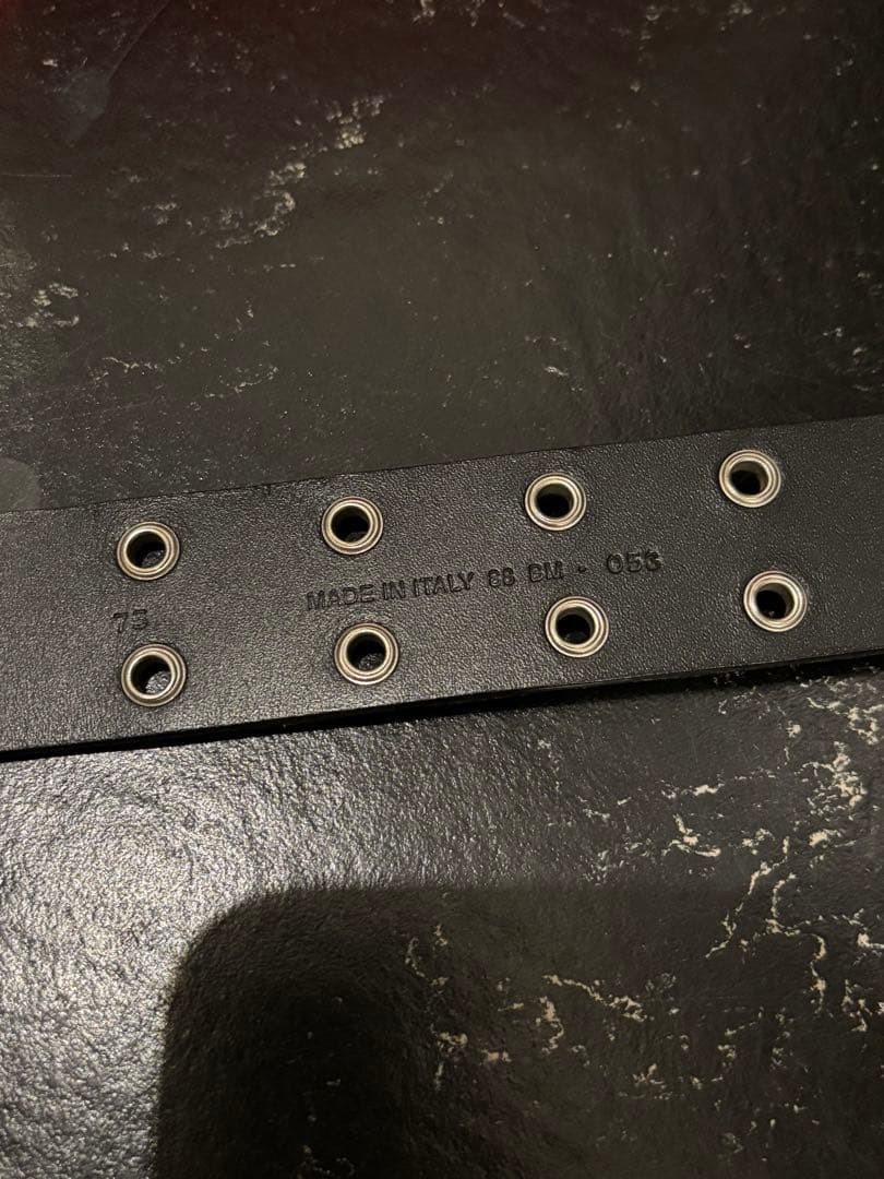 ディオールオム エディ 2003AW ラスター期 ハトメガチャベルト 75