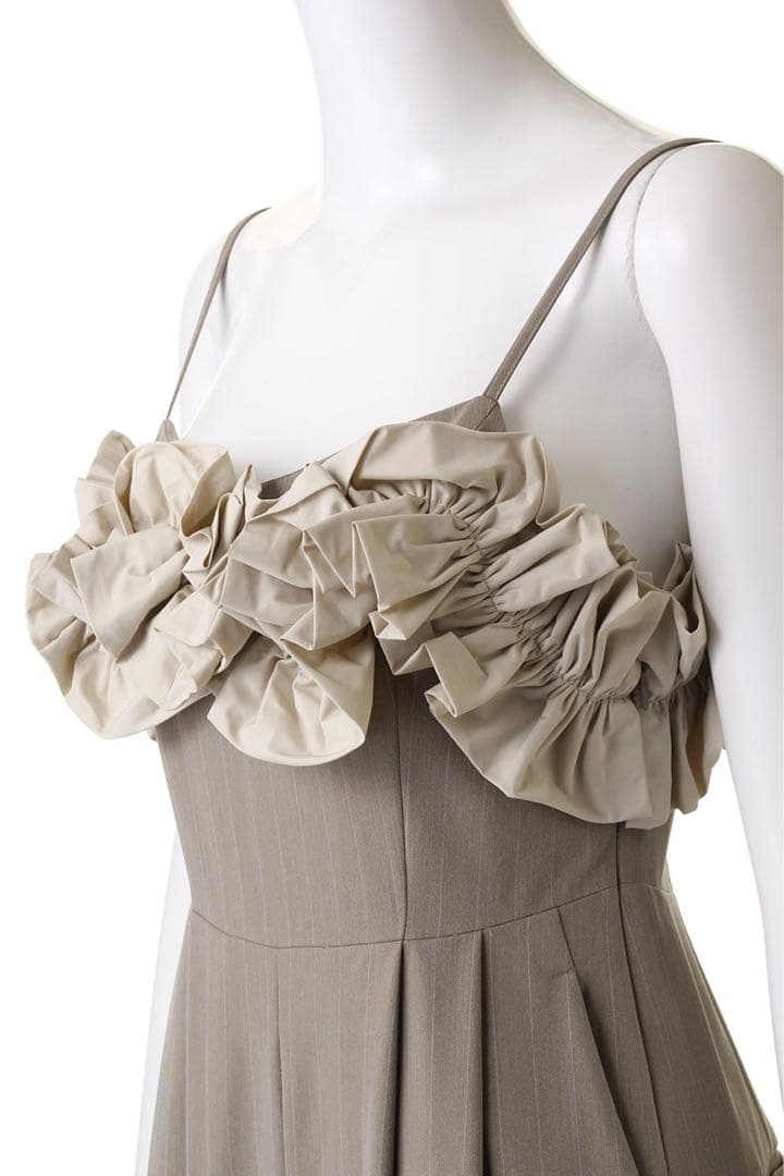 MAISON SPECIAL フラワーモチーフ オールインワン ベージュ 38