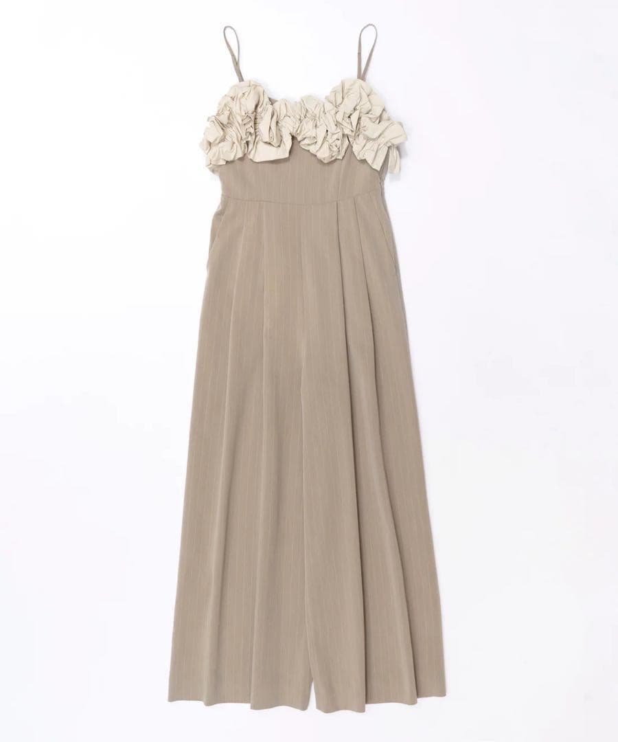 MAISON SPECIAL フラワーモチーフ オールインワン ベージュ 38