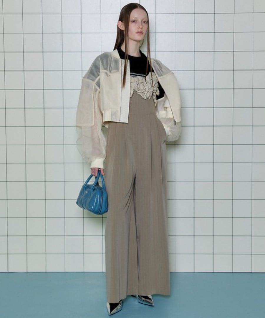 MAISON SPECIAL フラワーモチーフ オールインワン ベージュ 38