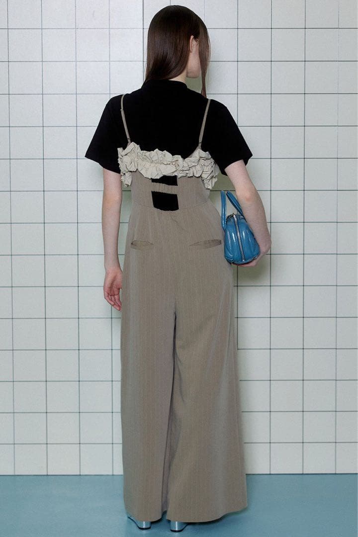 MAISON SPECIAL フラワーモチーフ オールインワン ベージュ 38