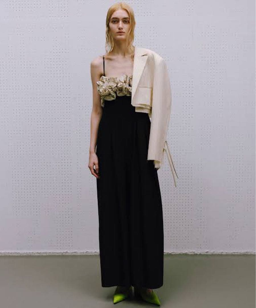 MAISON SPECIAL フラワーモチーフ オールインワン ベージュ 38