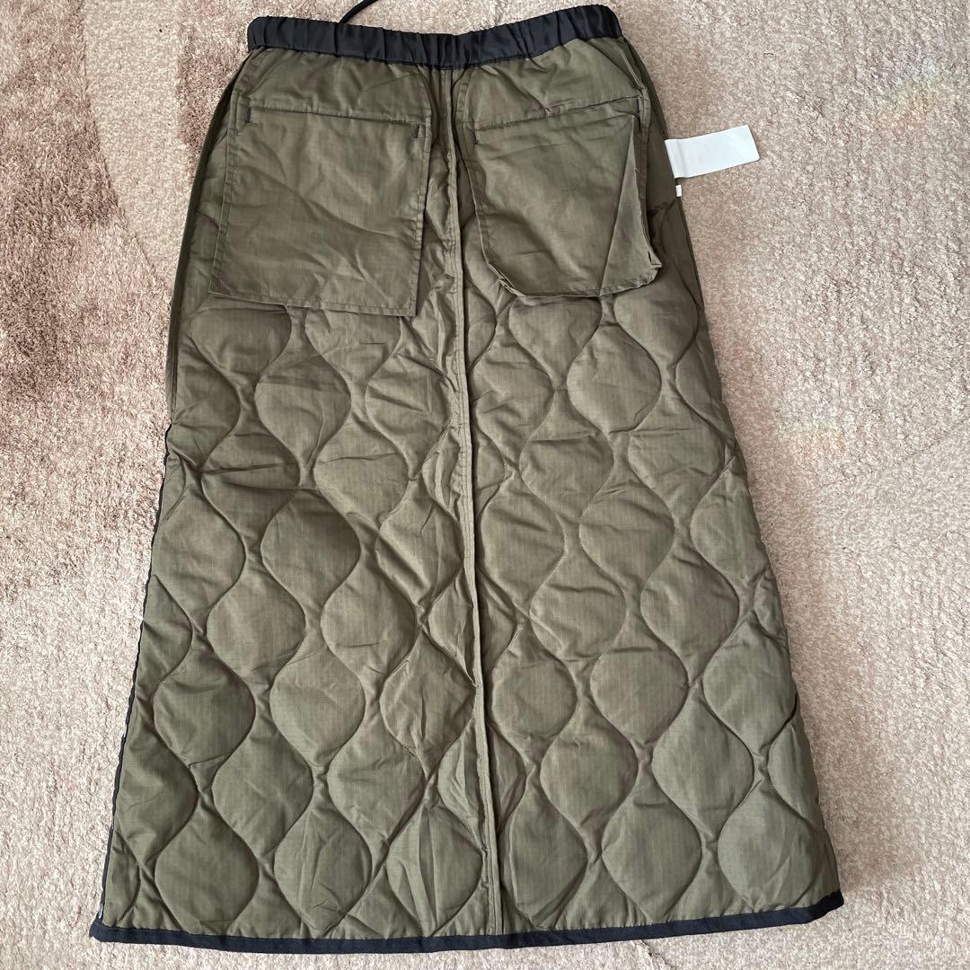 TAION/タイオン　MILTARY DOWN SK/ミリタリーダウンスカート黒