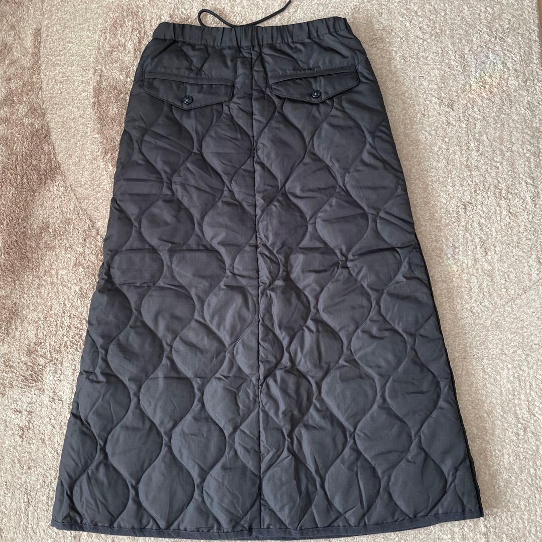 TAION/タイオン　MILTARY DOWN SK/ミリタリーダウンスカート黒