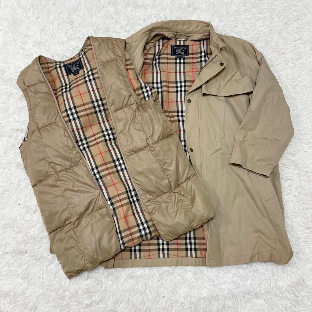 【RYSTT】Burberrys ステンカラーコート ダウンベスト XL
