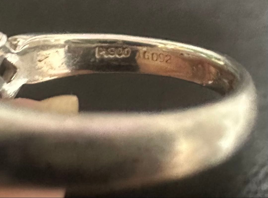 【美品】ブルーサファイア/ダイヤモンド/プラチナ リング #12