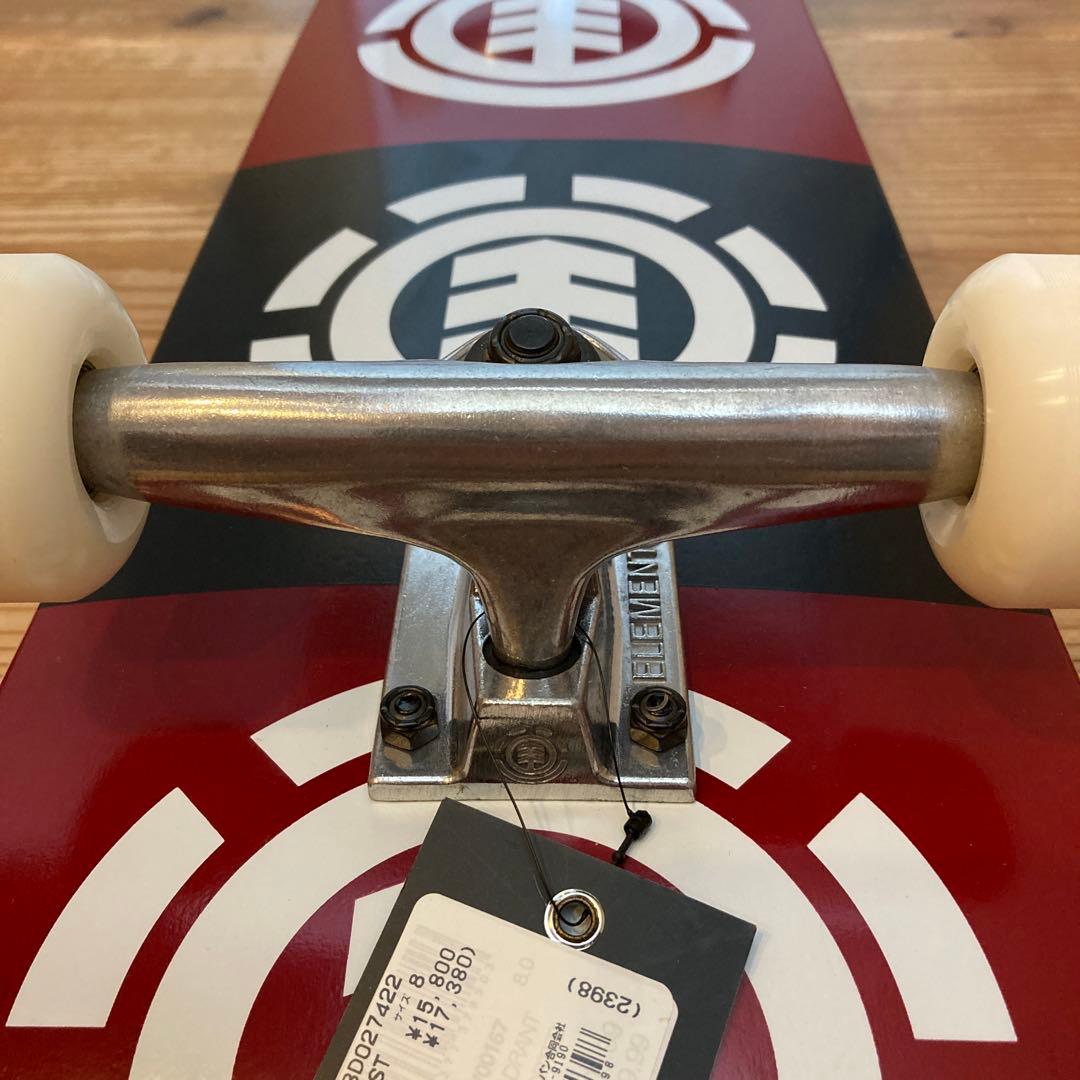 【新品未使用】※再値下げ ELEMENT スケートボード コンプリート 赤黒