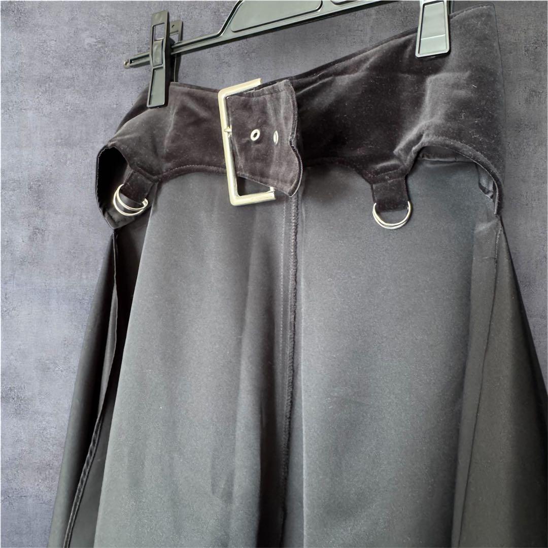 Alice Auaa アリスアウアア ベルベットガーター変形オーバースカート