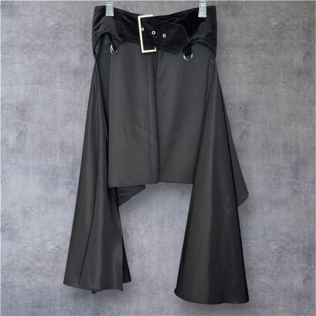 Alice Auaa アリスアウアア ベルベットガーター変形オーバースカート