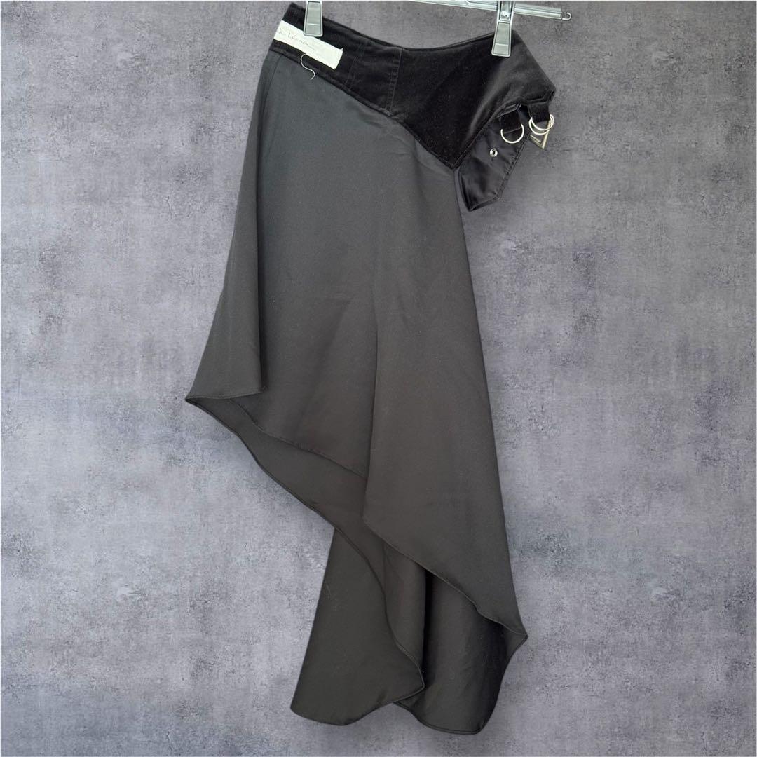 Alice Auaa アリスアウアア ベルベットガーター変形オーバースカート