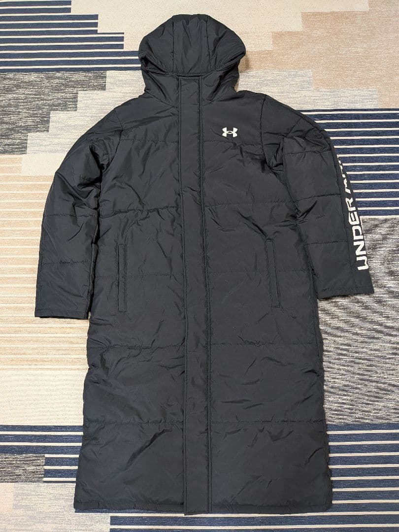 UNDER ARMOUR ベンチコート 2XL 黒 ブラック アンダーアーマー