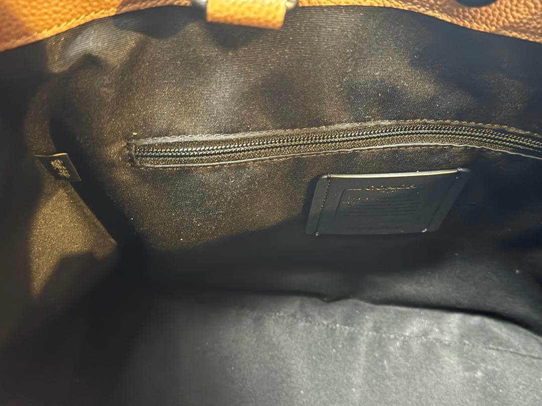 COACH ブラウン 2ウェイトートバッグ 刺繍デザイン　値下げしました