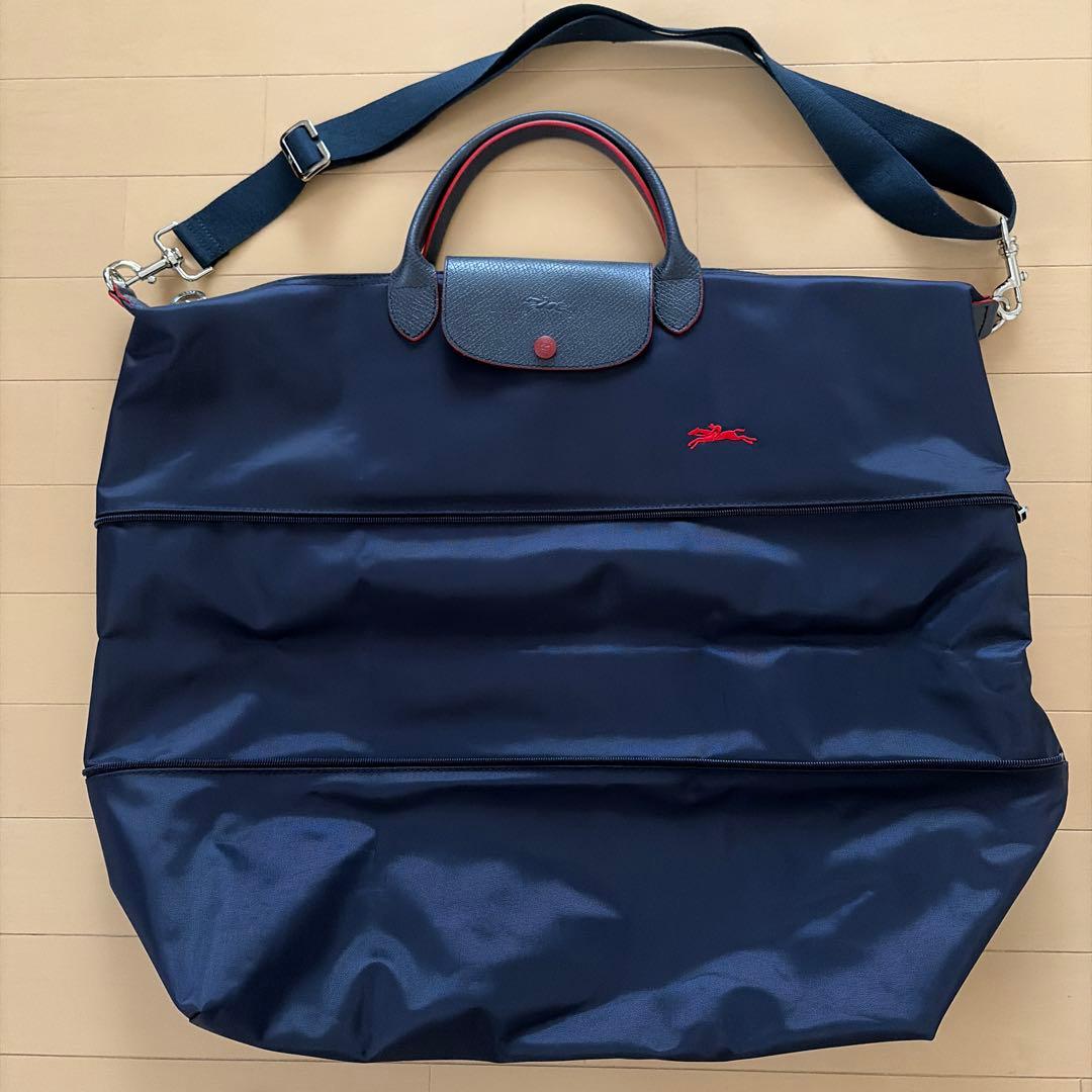 LONGCHAMP ネイビー ボストンバッグ