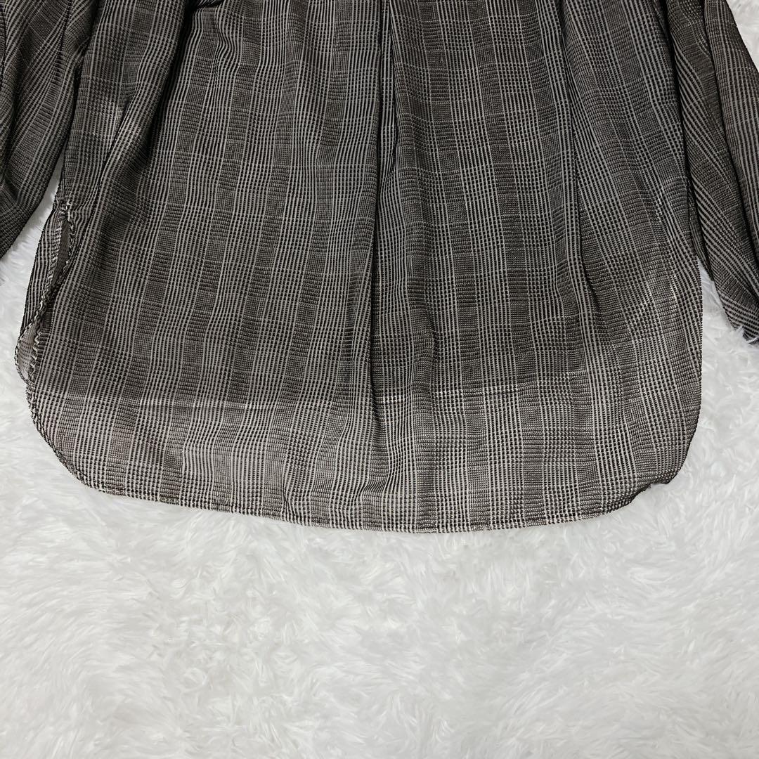 新品タグ付 今季 2025AW ビアズリー グレンチェックベルベットプルオーバー