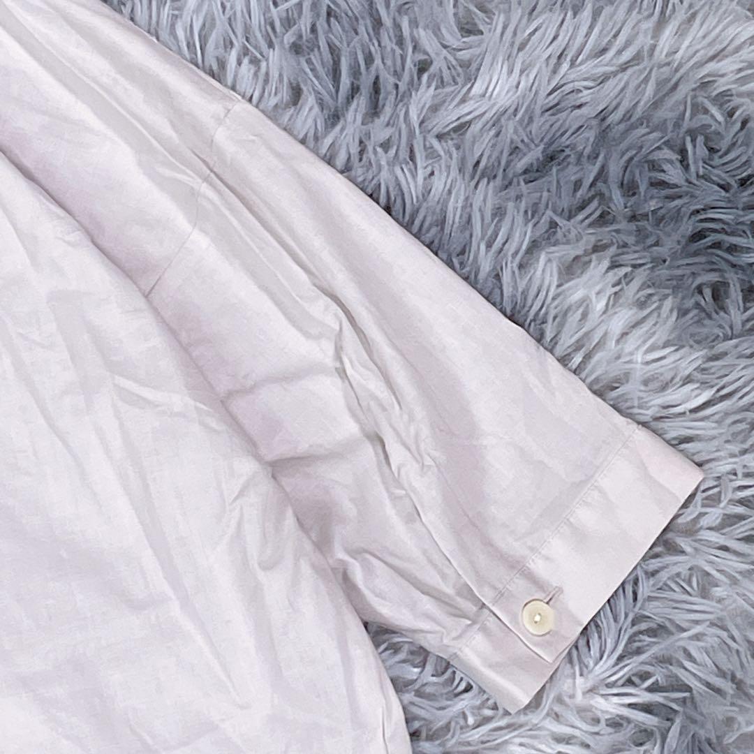 専用。STAMPANDDIARY 刺繍シャツ　グレージュ　コットン100％ 薄手