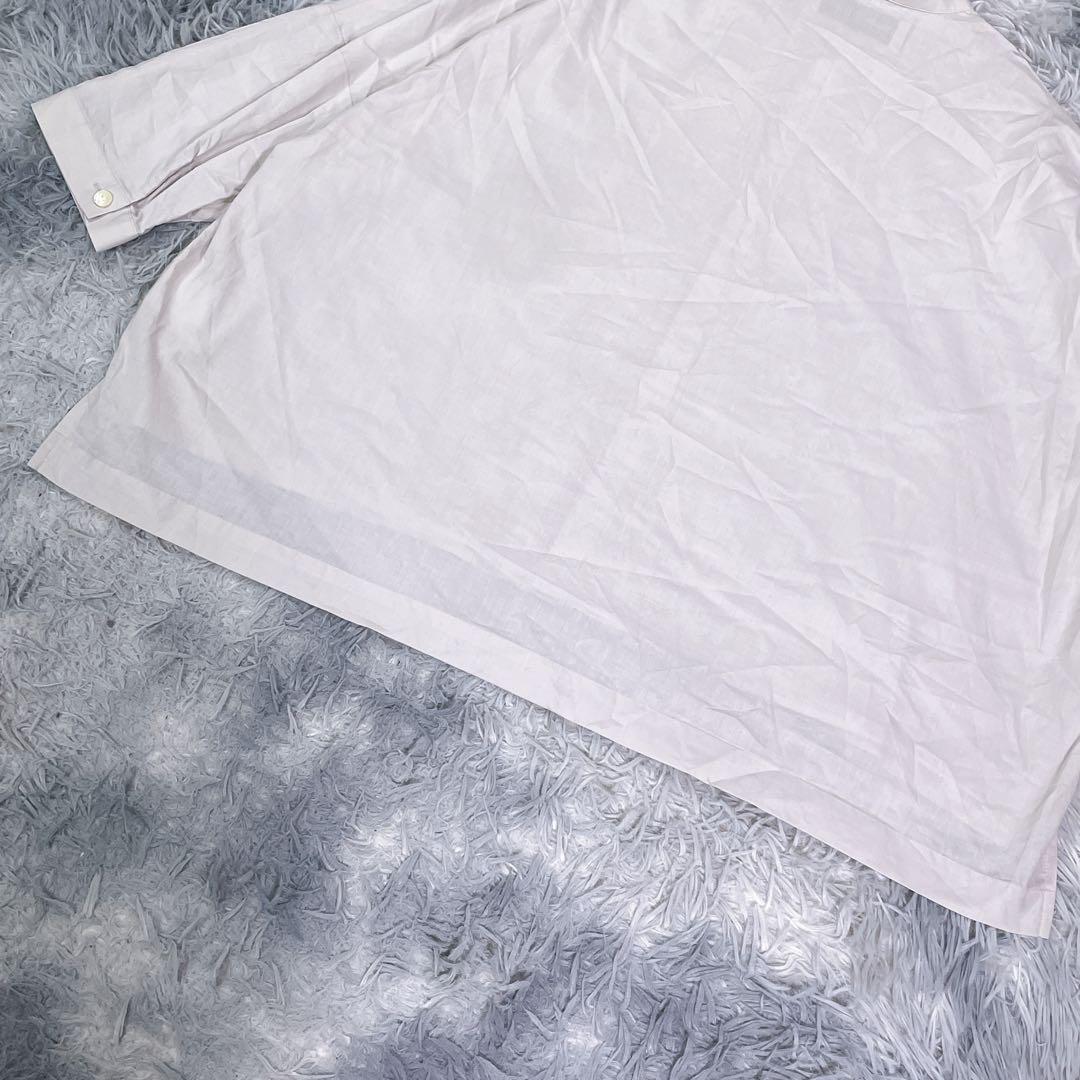 専用。STAMPANDDIARY 刺繍シャツ　グレージュ　コットン100％ 薄手