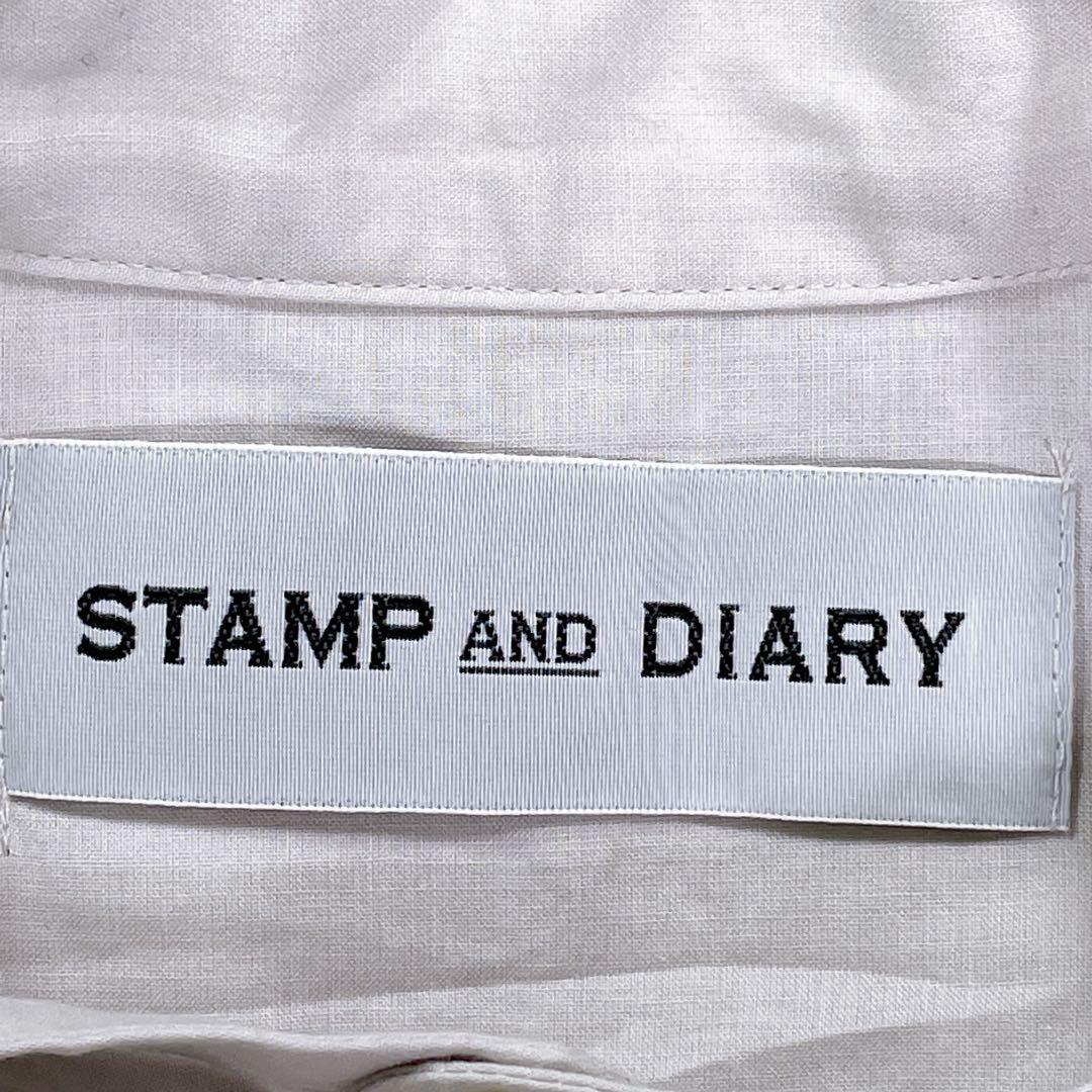 専用。STAMPANDDIARY 刺繍シャツ　グレージュ　コットン100％ 薄手