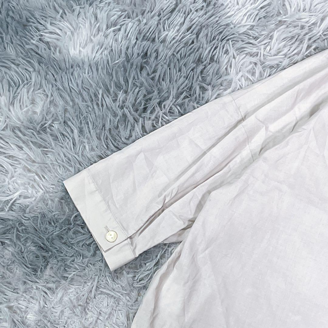 専用。STAMPANDDIARY 刺繍シャツ　グレージュ　コットン100％ 薄手