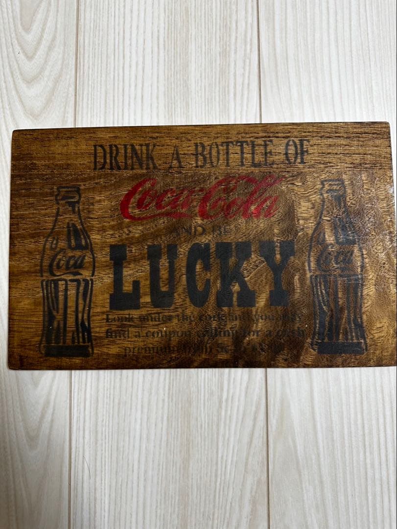 Coca-Cola レトロ木製サインボード