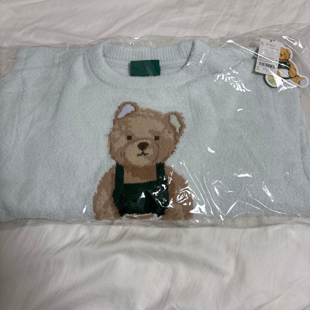 ジェラピケ　Starbucks コラボ　パウダー ベアジャガードプルオーバー