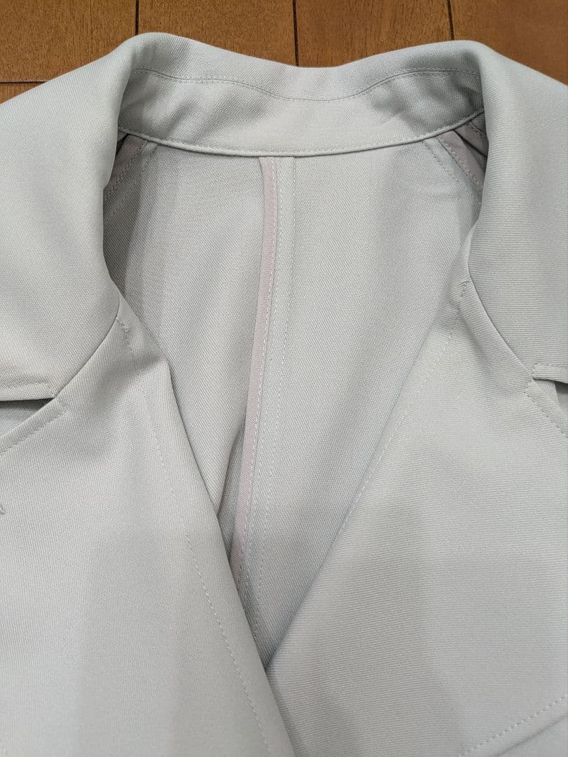 【らーめん】Apart by　ルーズジャケットコート（ライトブルー）