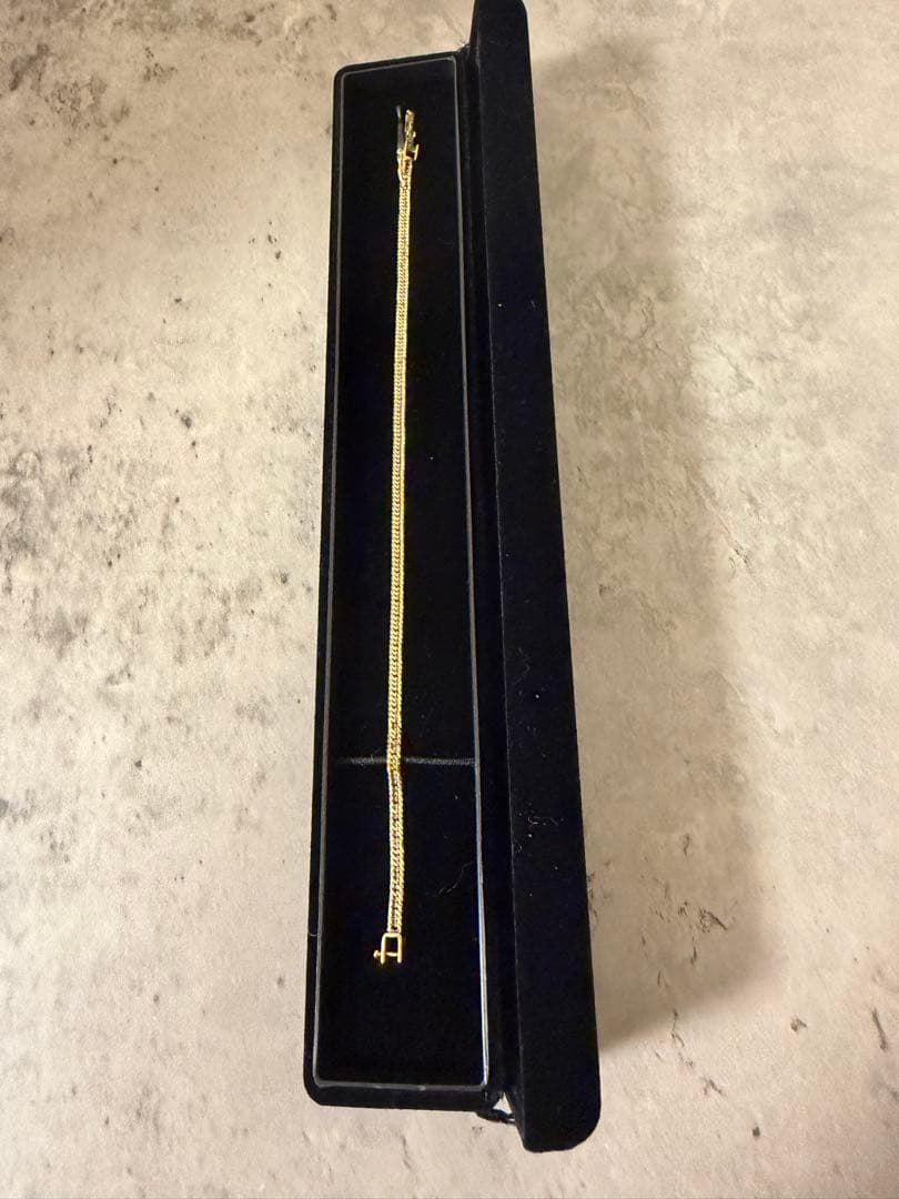 18K 8面ダブル17cm 5g‼️ 超美品‼️やはり6面と比べて8面は輝きが違う！