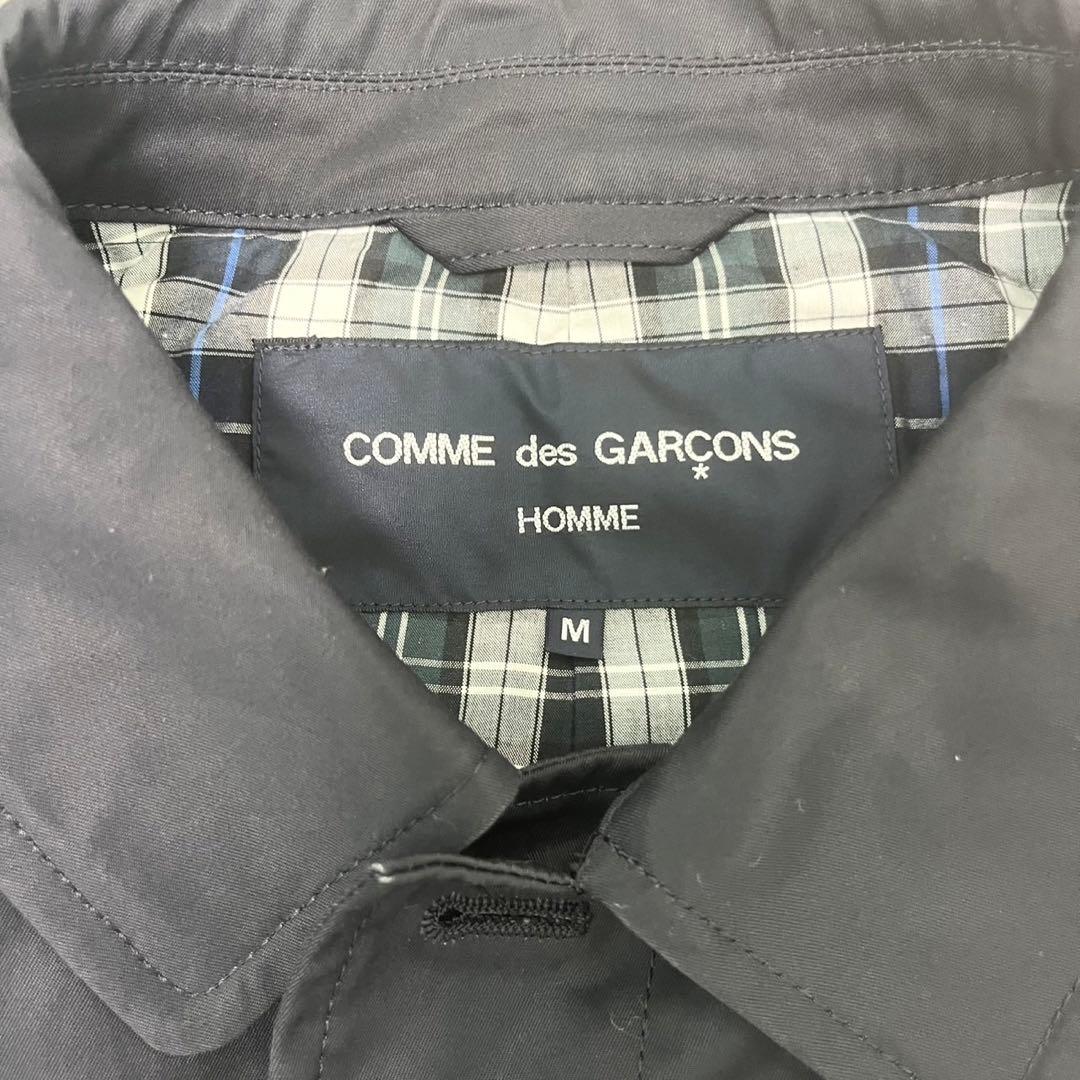 COMME des GARCONS HOMME ステンカラーコート ネイビー
