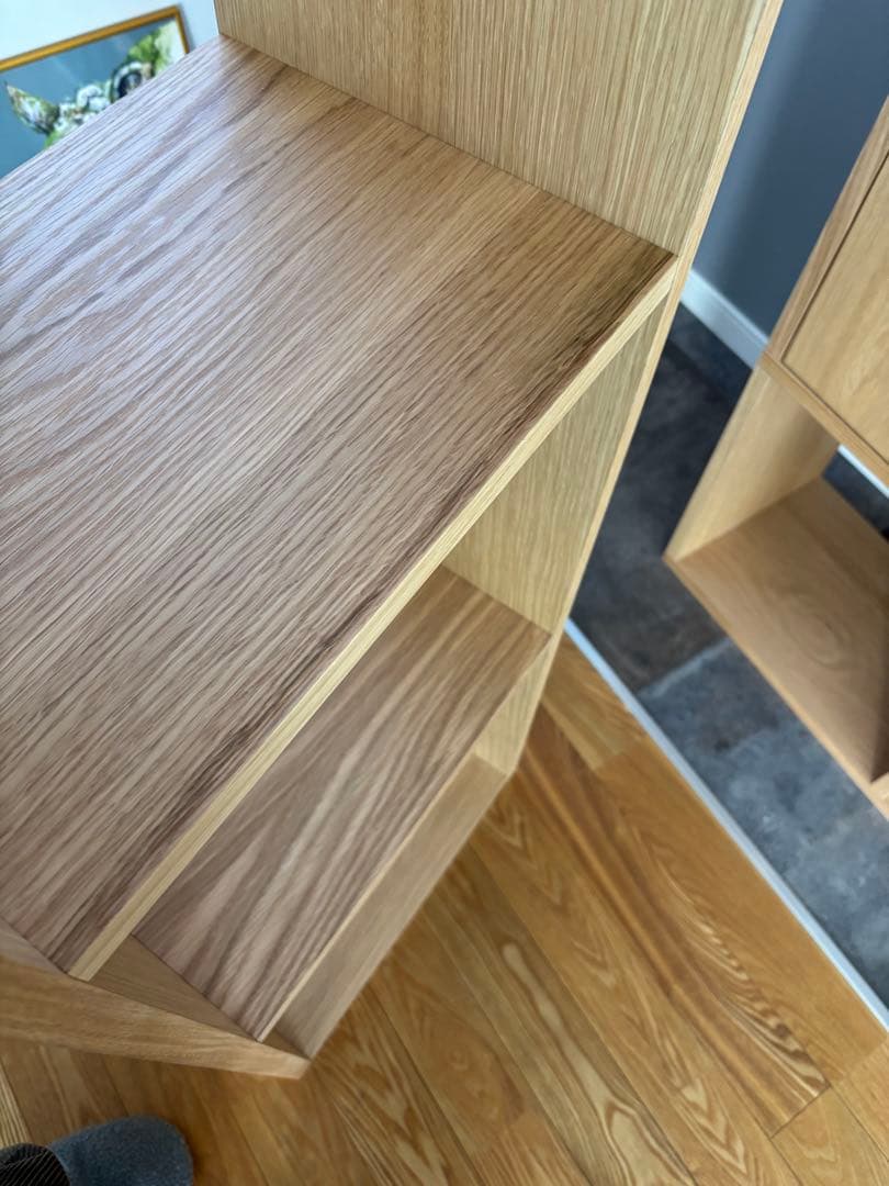 【送料込み】無印　スタッキングシェルフ　3段　オーク材