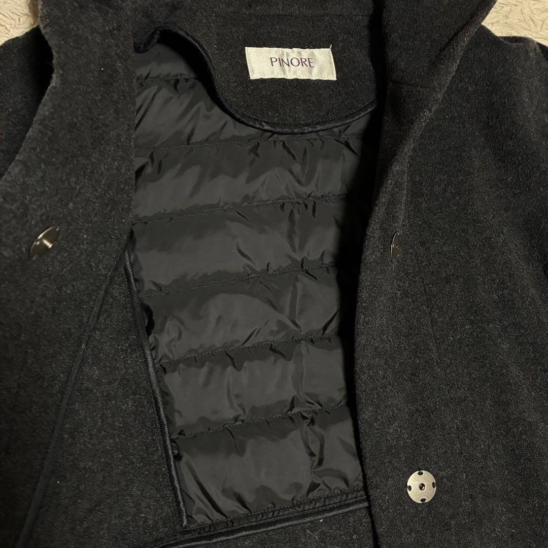 PINORE 美品 22AW 現行 高年式 ダウン ウール コート ピノーレ