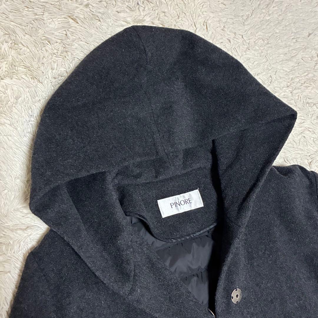 PINORE 美品 22AW 現行 高年式 ダウン ウール コート ピノーレ