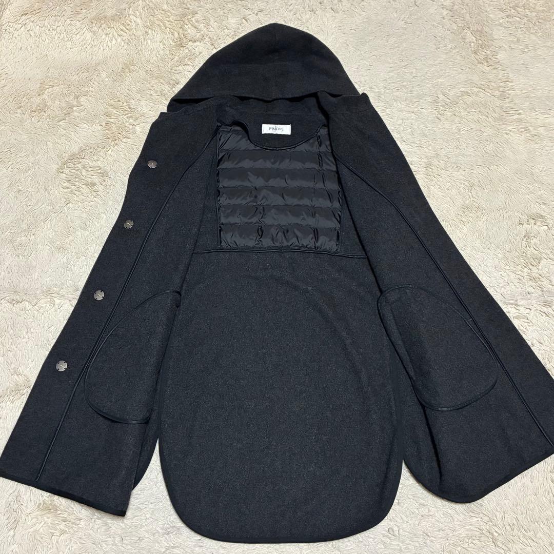 PINORE 美品 22AW 現行 高年式 ダウン ウール コート ピノーレ