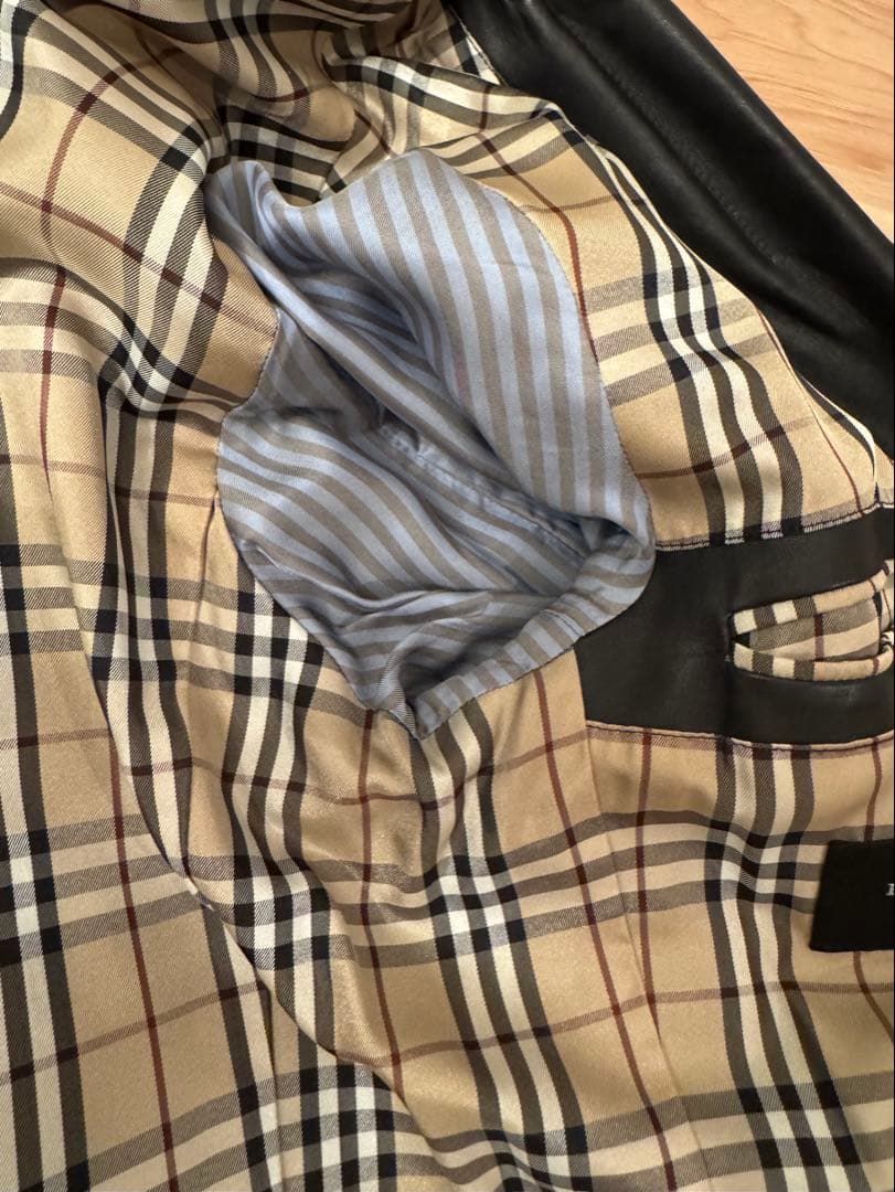 Burberry Black labelレザージャケットL