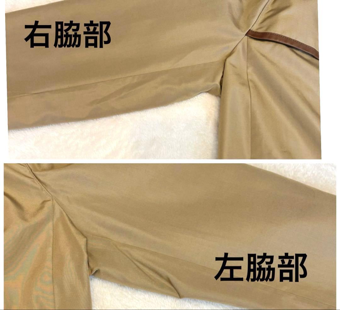 シルク　ロングコート　XL ライナー付き　トレンチコート　アクリス　Aライン