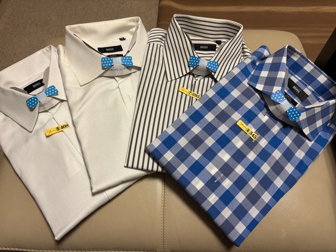 HUGO BOSS メンズドレスシャツ(L)4枚セット(1枚2,000円！)