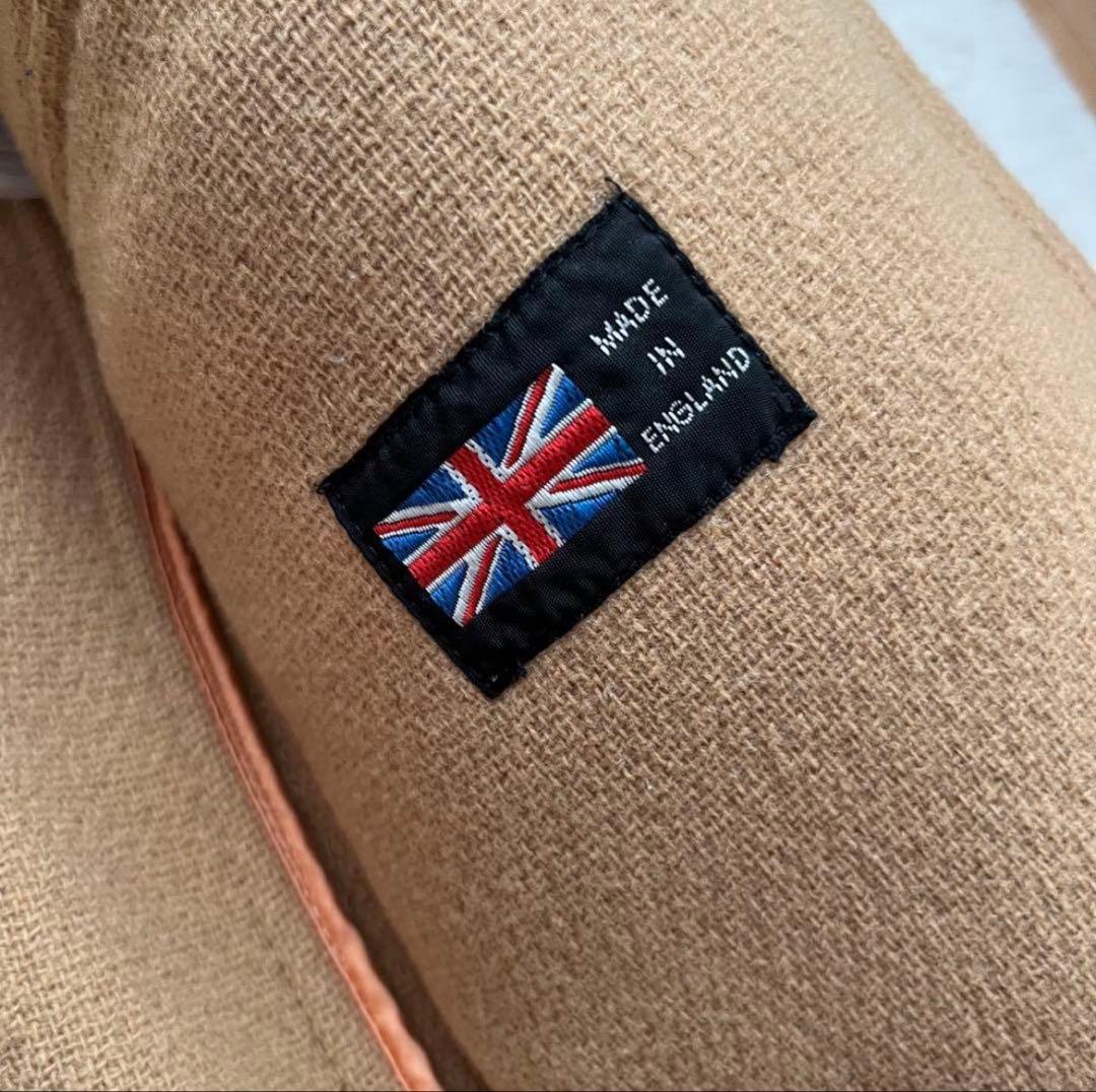  Burlington ダッフルコート ヘリンボーン キャメル