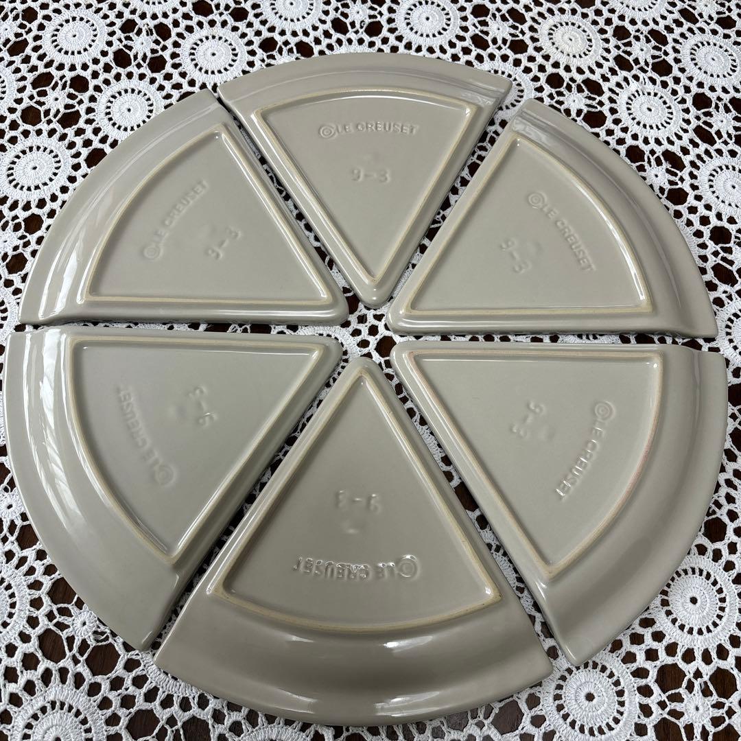 LE CREUSET パーティー(ピザ型)プレート 6枚セット