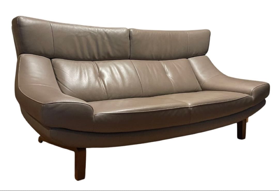 カリモク 2人掛けソファ 1890mm ZU4622 グレージュ モルトブラウン