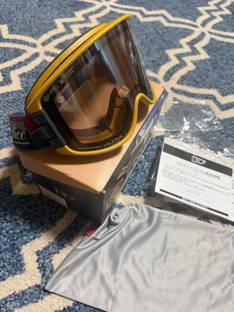 ICE BOARDING GOGGLES イエロー/ブラック　グッドマン