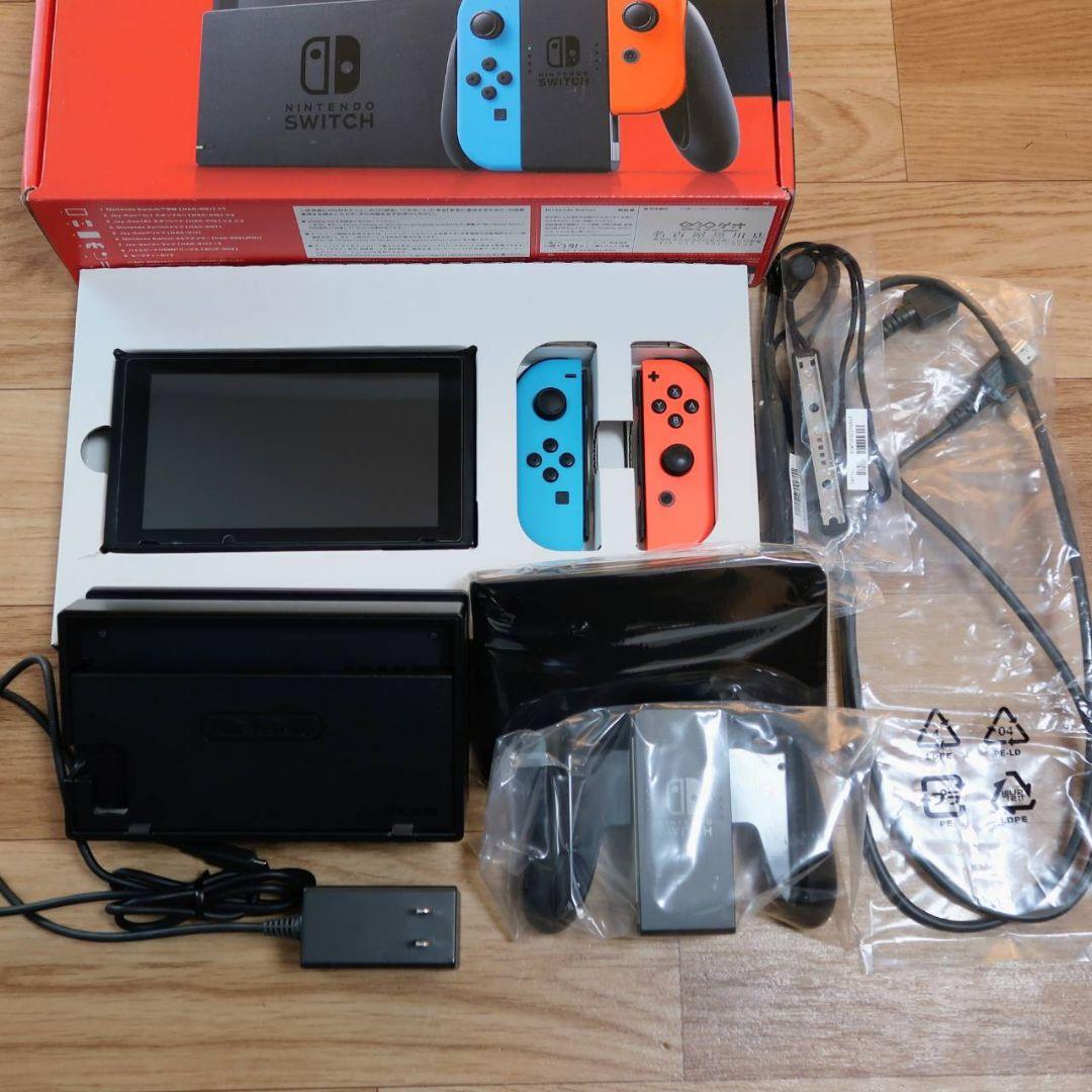 【美品】Nintendo Switch 本体 ジョイコン4色付き