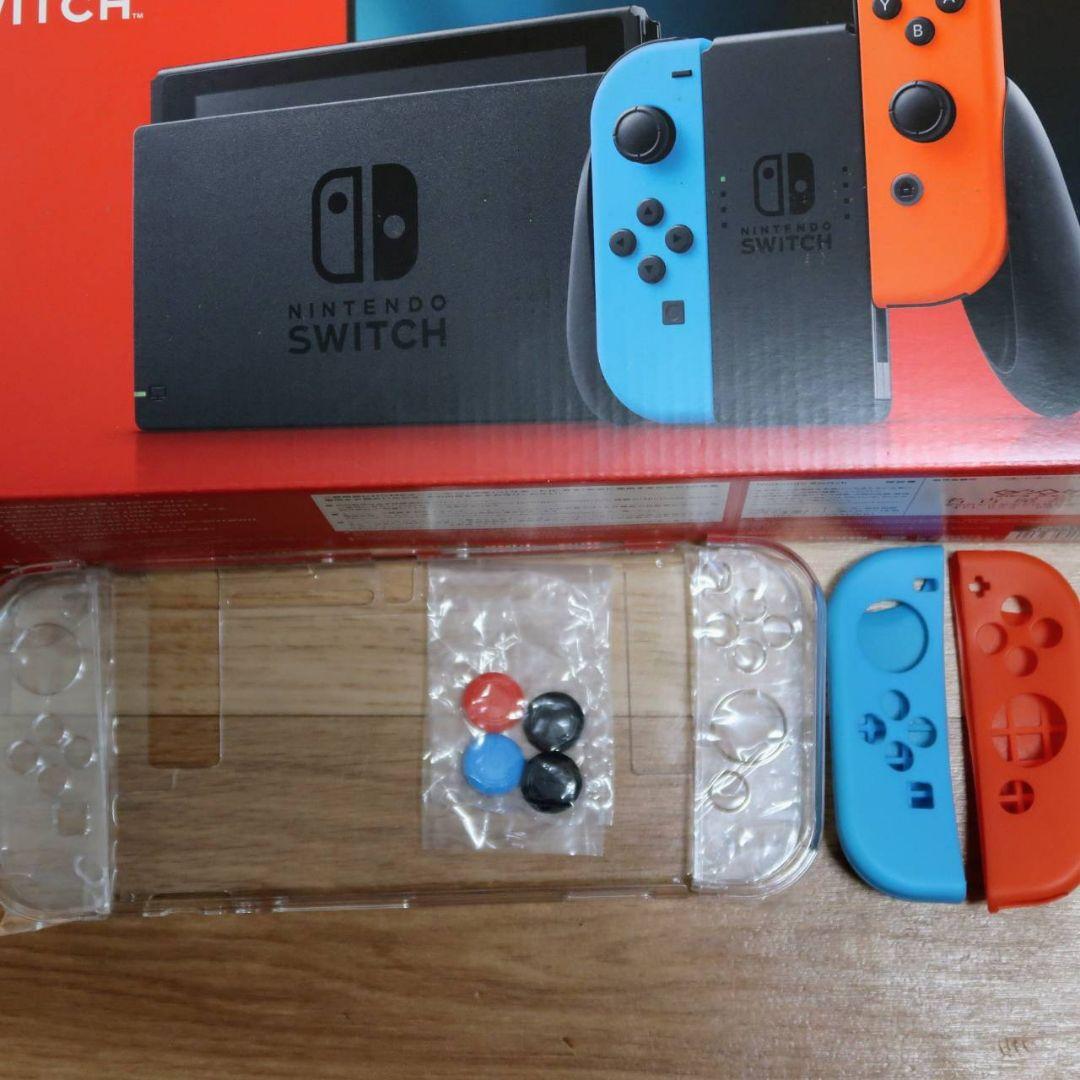 【美品】Nintendo Switch 本体 ジョイコン4色付き