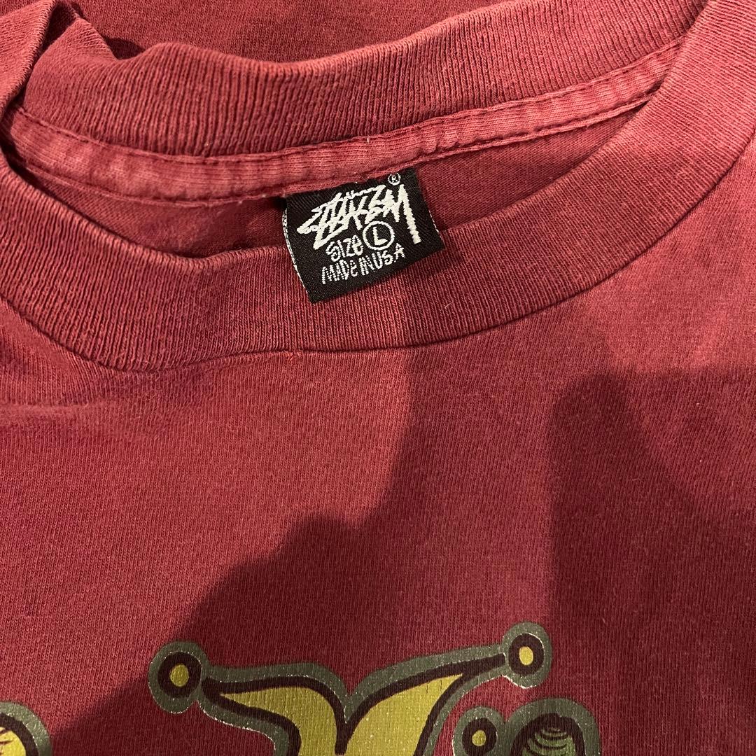 OLD STUSSY USA製 ジャグラープリントT 黒タグ