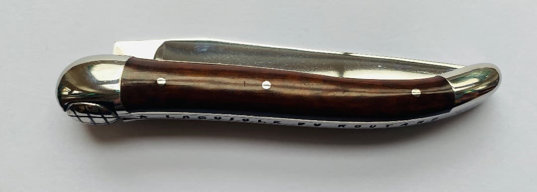 ライヨール ラギオール LOGマーク付 フォールディングナイフ 折りたたみ 茶色