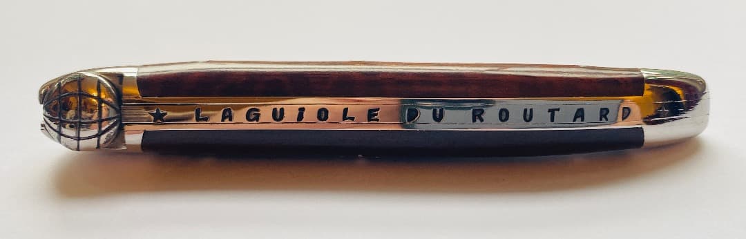 ライヨール ラギオール LOGマーク付 フォールディングナイフ 折りたたみ 茶色