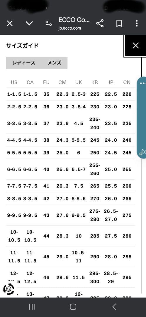 新品　ECCO　レディースゴルフシューズ LT1 　 37