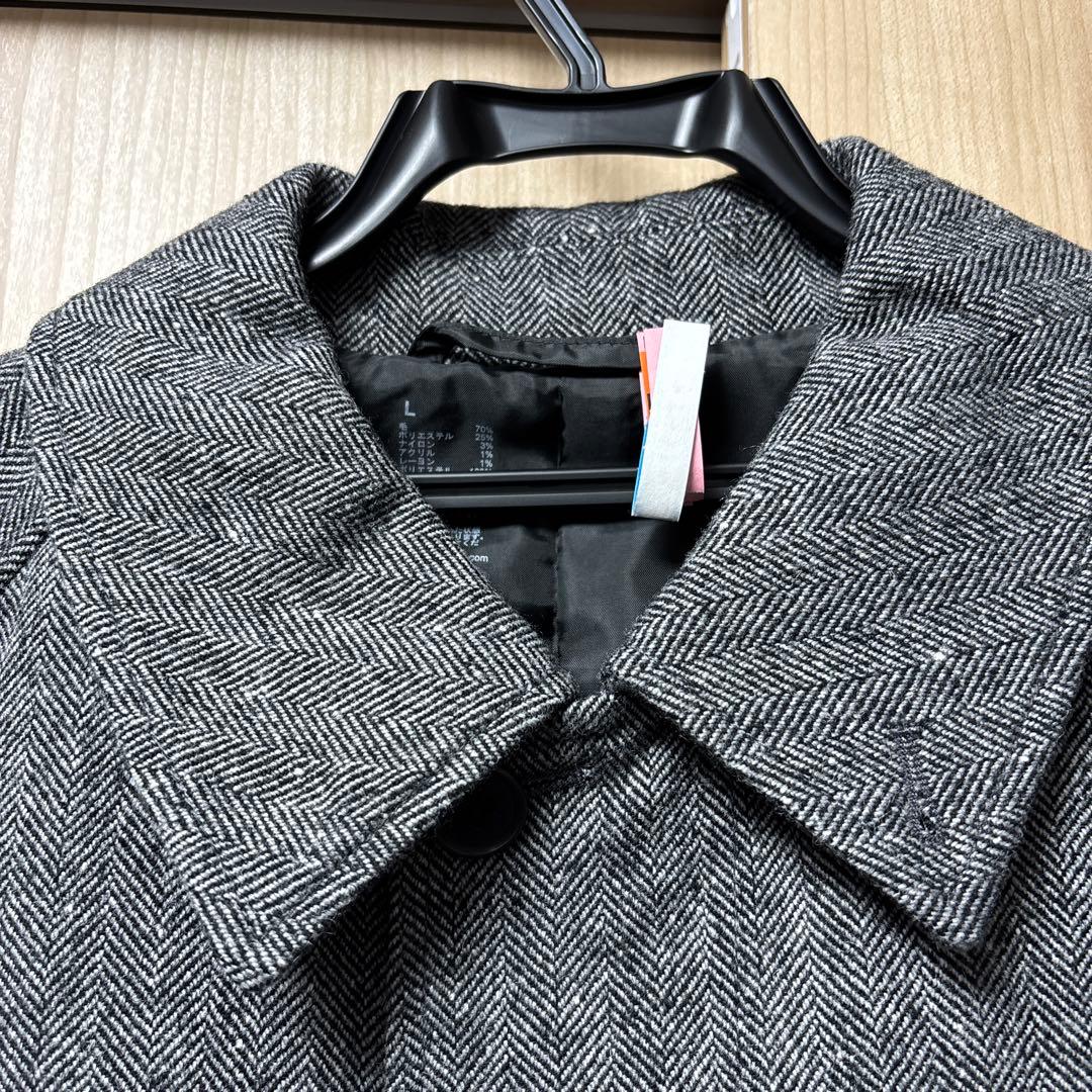 無印良品 再生ウール混コート グレー Lサイズ クリーニング済み