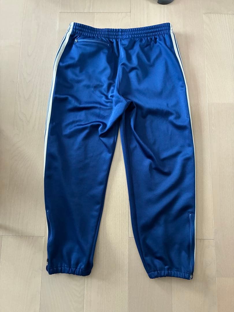 needles ニードルズ ブルー　ジップド　トラックパンツ Lサイズ