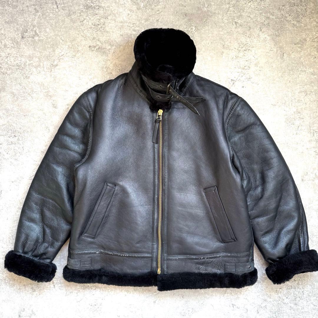 【超希少レア】名作 レザームートン B-3ジャケット