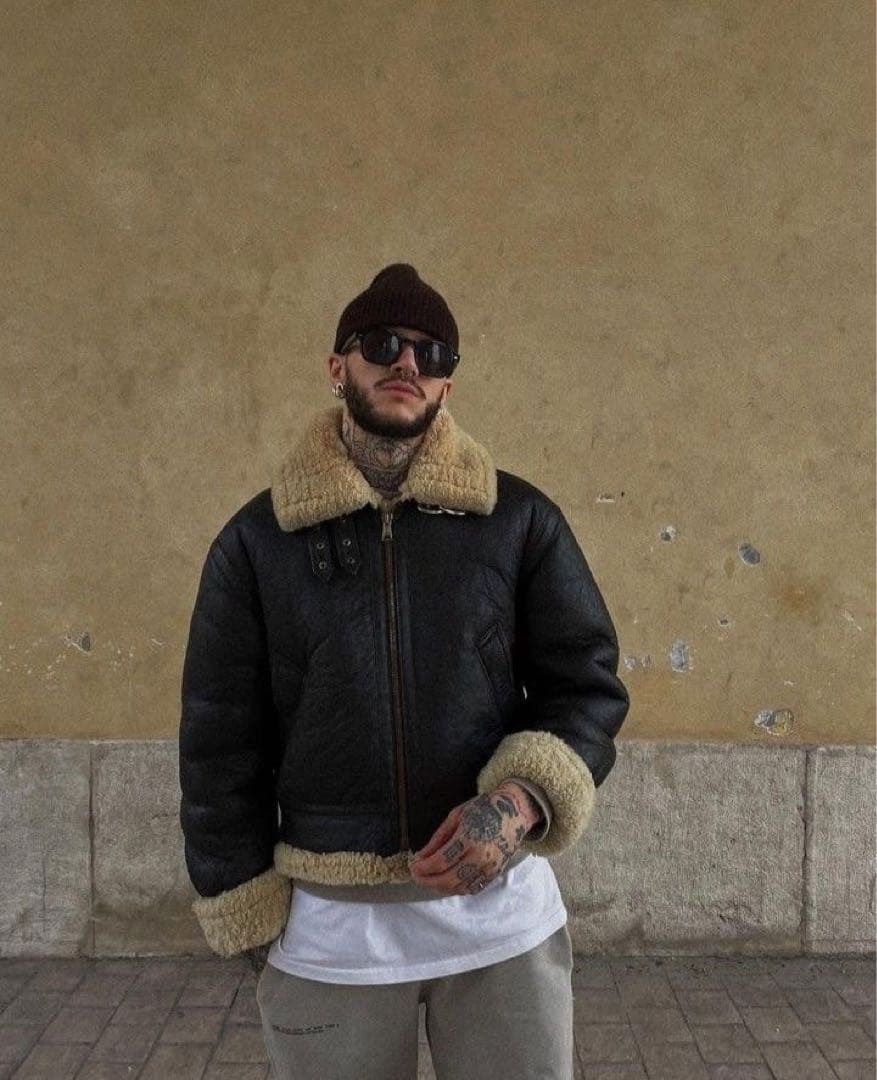 【超希少レア】名作 レザームートン B-3ジャケット